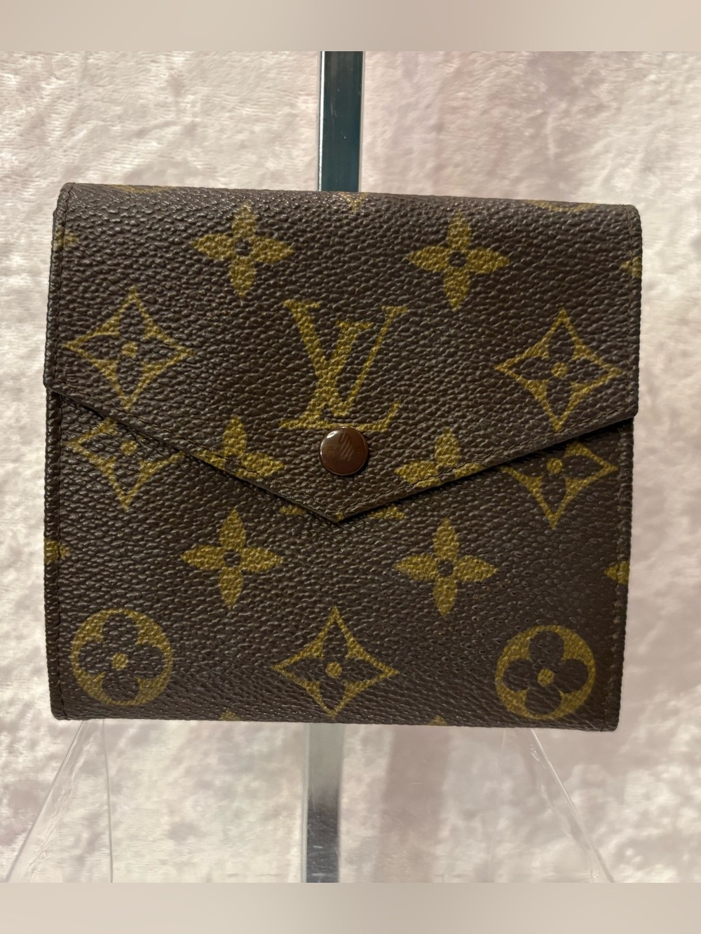 Louis Vuitton Monogram Elise Compact Wallet Vintage Authentic